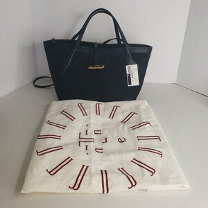 New LIFFNER Petite Penne Tote Suede Black - MSRP $695